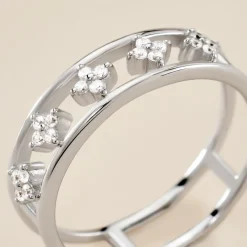 Histoire d'Or Bague Isia Argent Blanc Oxyde De Zirconium Outlet