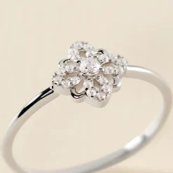 Histoire d'Or Bague Isia Argent Blanc Oxyde De Zirconium Best