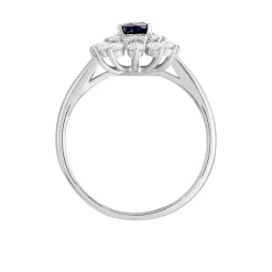 Histoire d'Or Bague Ivan Et Diamant or blanc saphir Online