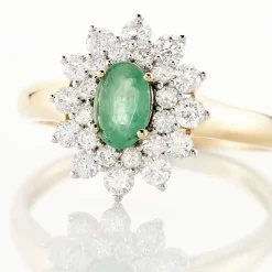 Histoire d'Or Bague Ivan Et Diamant or jaune emeraude Outlet