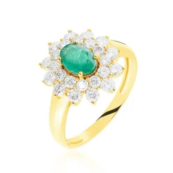 Histoire d'Or Bague Ivan Et Diamant or jaune emeraude Clearance