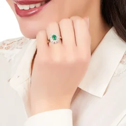 Histoire d'Or Bague Ivan Et Diamant or jaune emeraude Clearance