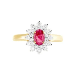 Histoire d'Or Bague Ivan Et Diamant or jaune rubis Discount