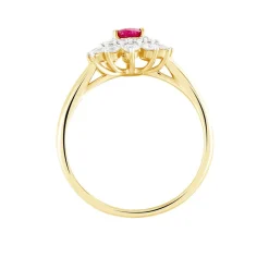 Histoire d'Or Bague Ivan Et Diamant or jaune rubis Discount