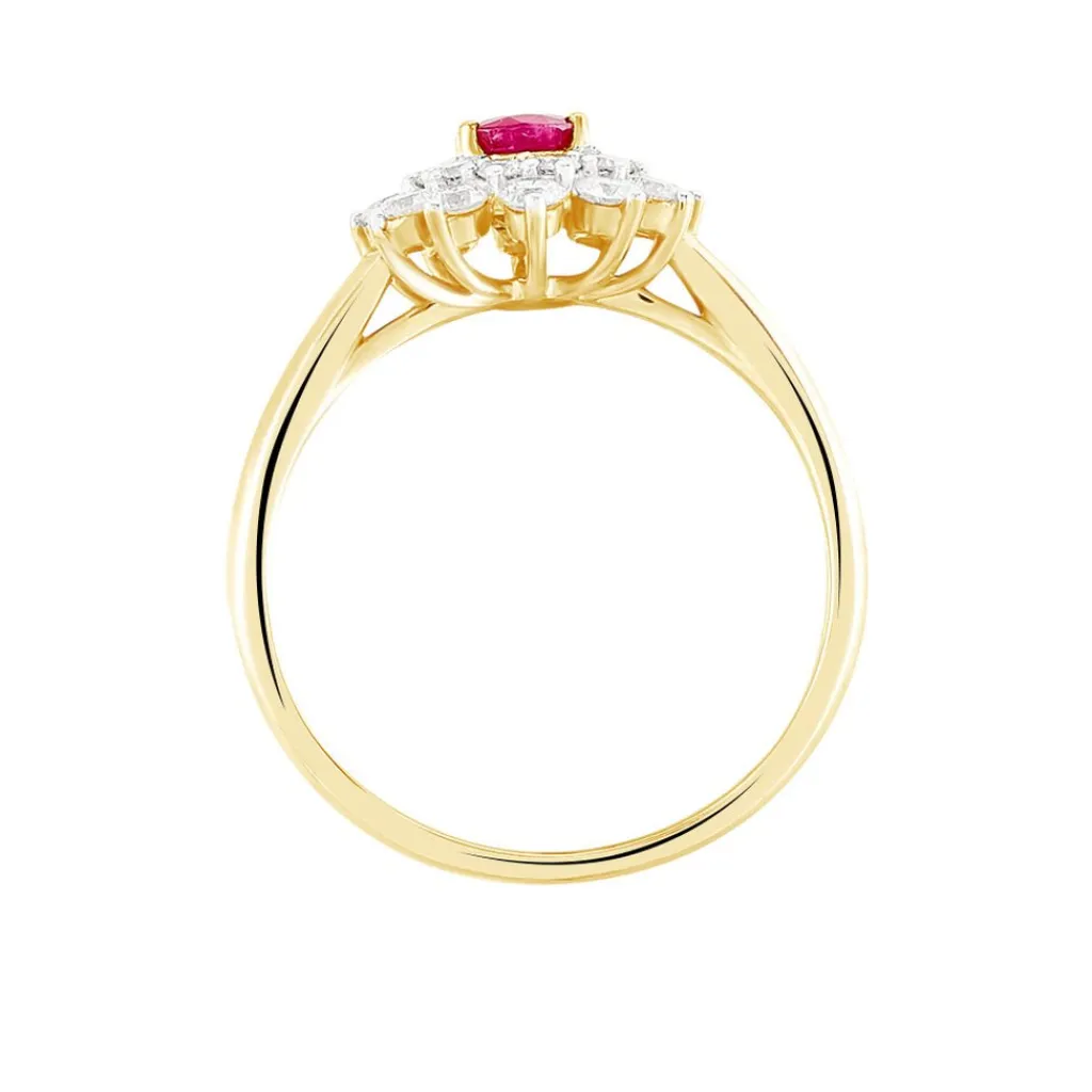 Histoire d'Or Bague Ivan Et Diamant or jaune rubis Discount