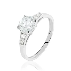 Histoire d'Or Bague Ivonne Or Blanc Oxyde De Zirconium Hot