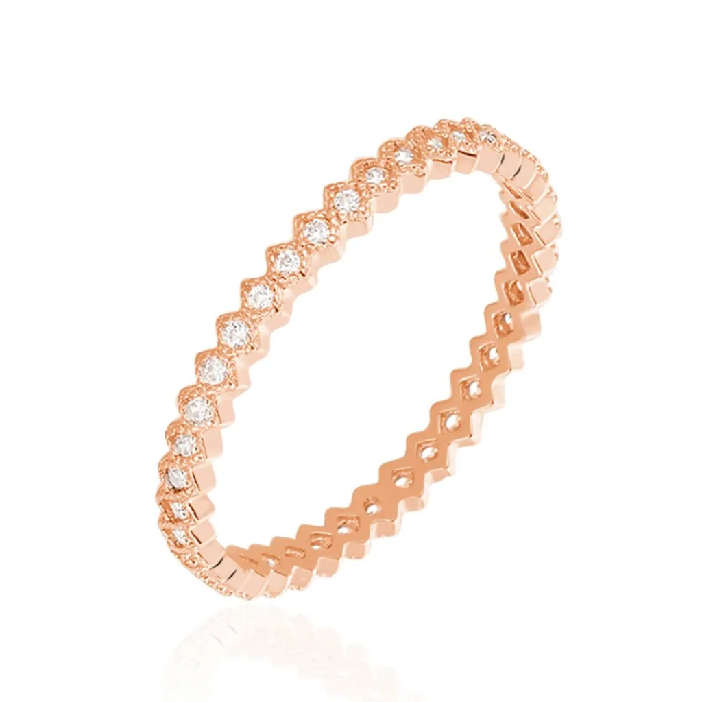 Histoire d'Or Bague Jannike De Zirconium argent rose oxyde Online