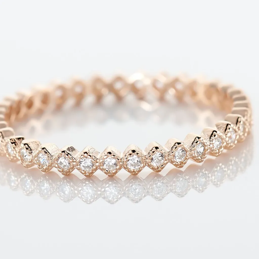 Histoire d'Or Bague Jannike De Zirconium argent rose oxyde Online