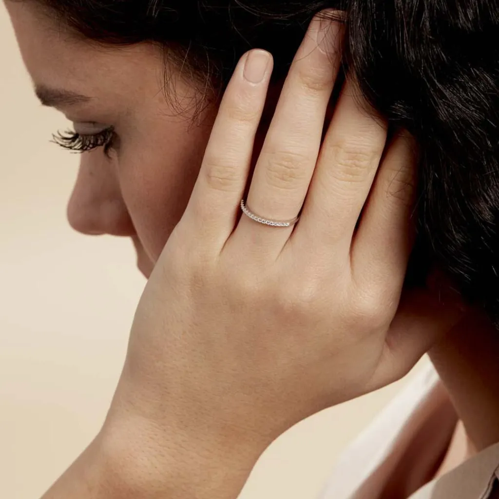 Histoire d'Or Bague Jaquelyn De Zirconium argent blanc oxyde Discount