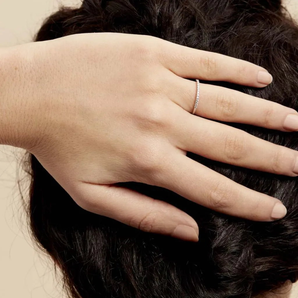 Histoire d'Or Bague Jaquelyn De Zirconium argent blanc oxyde Discount