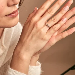 Histoire d'Or Bague Jardins D'hiver Plaqué Or Jaune Oxyde De Zirconium New