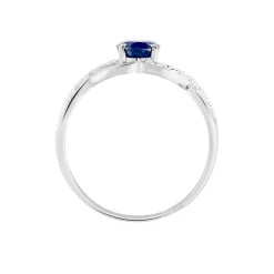 Histoire d'Or Bague Jess Or Blanc Saphir Et Diamant Best