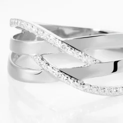 Histoire d'Or Bague Joassine Or Blanc Diamant Hot