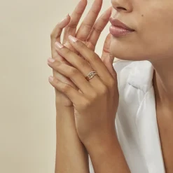 Histoire d'Or Bague Joassine Or Jaune Diamant Hot