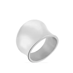 Histoire d'Or Bague Jonc Nohani Acier Blanc Discount