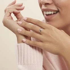 Histoire d'Or Bague Jone Or Blanc Diamant Discount