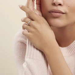 Histoire d'Or Bague Jone Or Blanc Diamant Discount