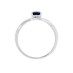 Histoire d'Or Bague Josyne Or Blanc Topaze Et Oxyde De Zirconium Clearance