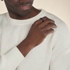 JOURDAN Bague Homme Bada Tungstene Noir New