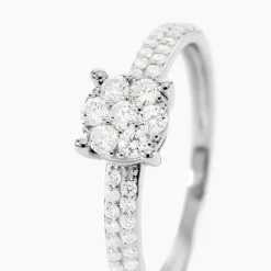 Histoire d'Or Bague Julia Ld Platine Blanc Diamant Synthétique Best