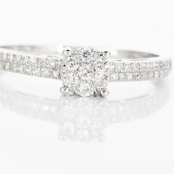 Histoire d'Or Bague Julia or blanc diamant Discount