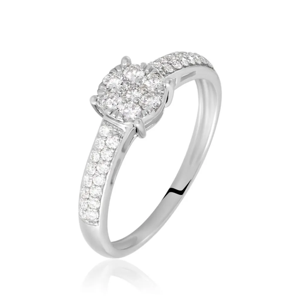 Histoire d'Or Bague Julia Platine Blanc Diamant Sale