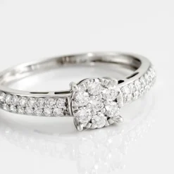 Histoire d'Or Bague Julia Platine Blanc Diamant Sale