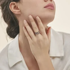 Histoire d'Or Bague Julianne Or Blanc Diamant Clearance