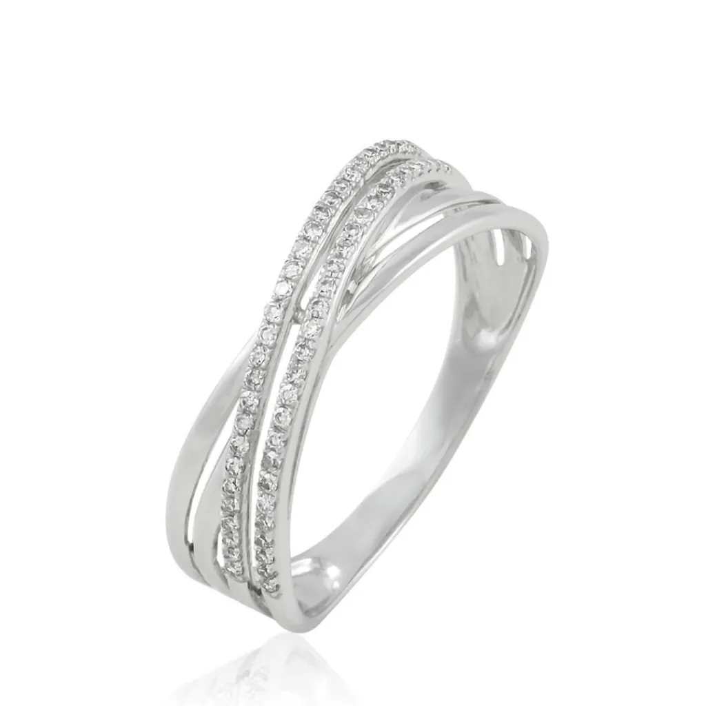 Histoire d'Or Bague Julianne Or Blanc Diamant Divers Discount