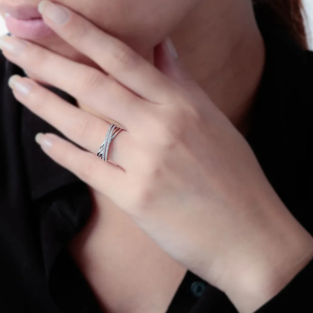 Histoire d'Or Bague Julianne Or Blanc Diamant Divers Discount