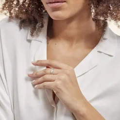 Histoire d'Or Bague Julianne Or Blanc Diamant Divers Hot