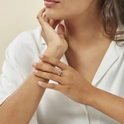 Histoire d'Or Bague Kali Argent Blanc Oxyde De Zirconium Best