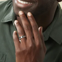 JOURDAN Bague Karly Acier Blanc Best