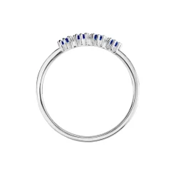 Histoire d'Or Bague Karrie Argent Blanc Oxyde De Zirconium argent blanc oxyde bleu Online