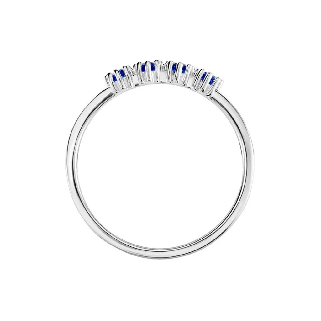 Histoire d'Or Bague Karrie Argent Blanc Oxyde De Zirconium argent blanc oxyde bleu Online