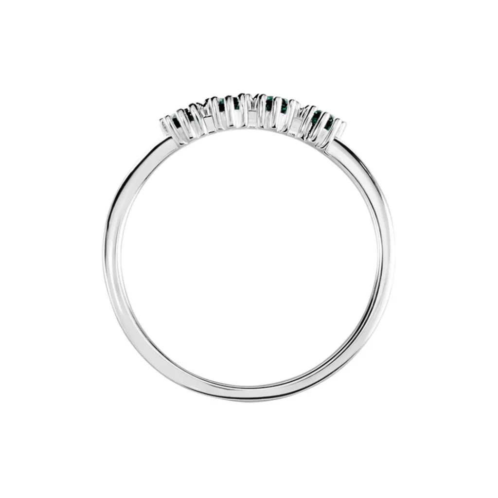 Histoire d'Or Bague Karrie Argent Blanc Oxyde De Zirconium argent blanc oxyde vert Sale