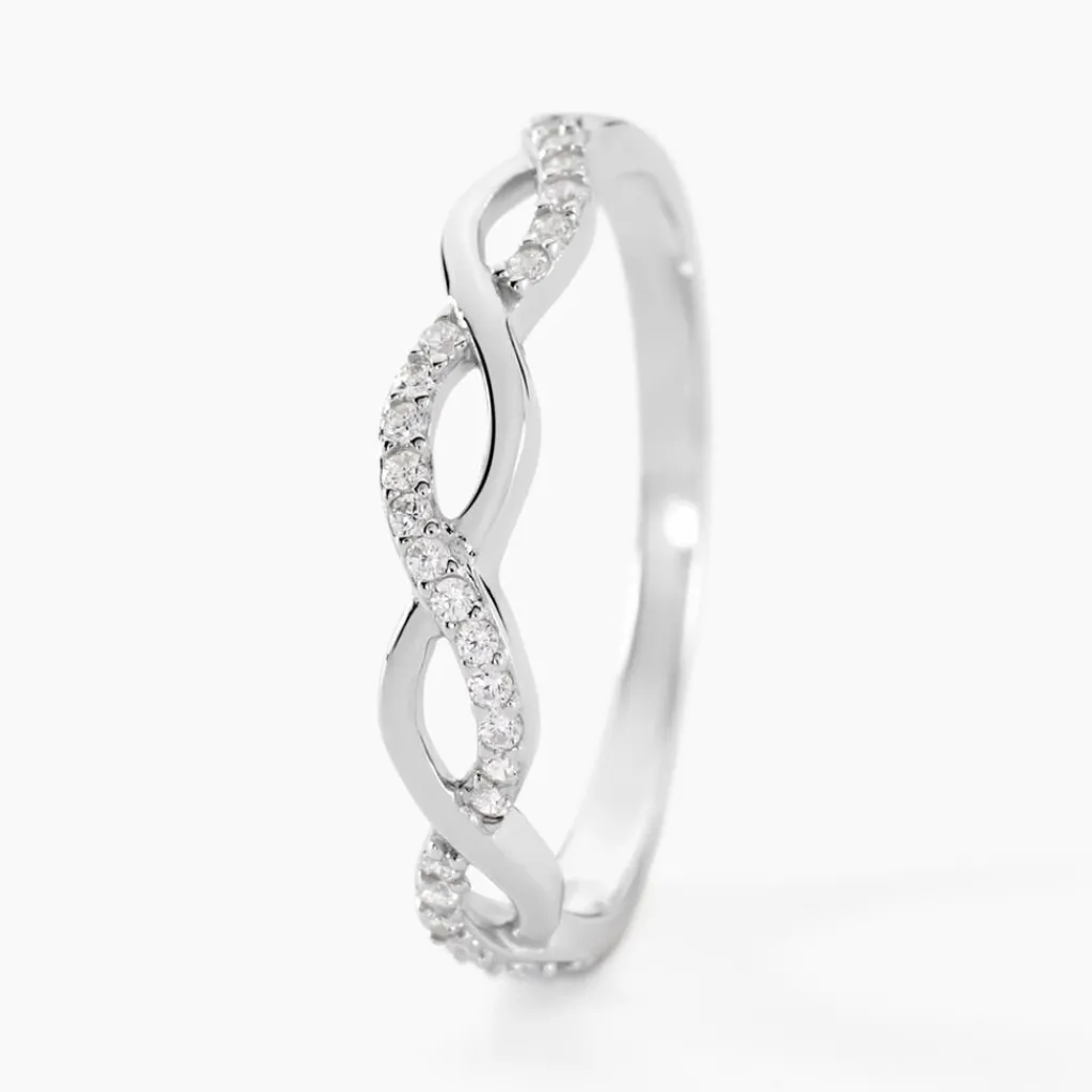 Histoire d'Or Bague Kassandra Argent Blanc Oxyde De Zirconium