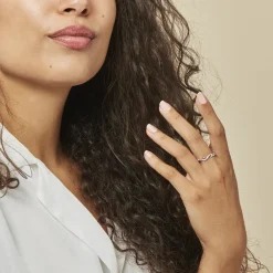 Histoire d'Or Bague Kassandra Argent Blanc Oxyde De Zirconium