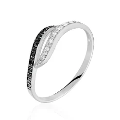 Histoire d'Or Bague Kateryn Argent Blanc Oxyde De Zirconium New