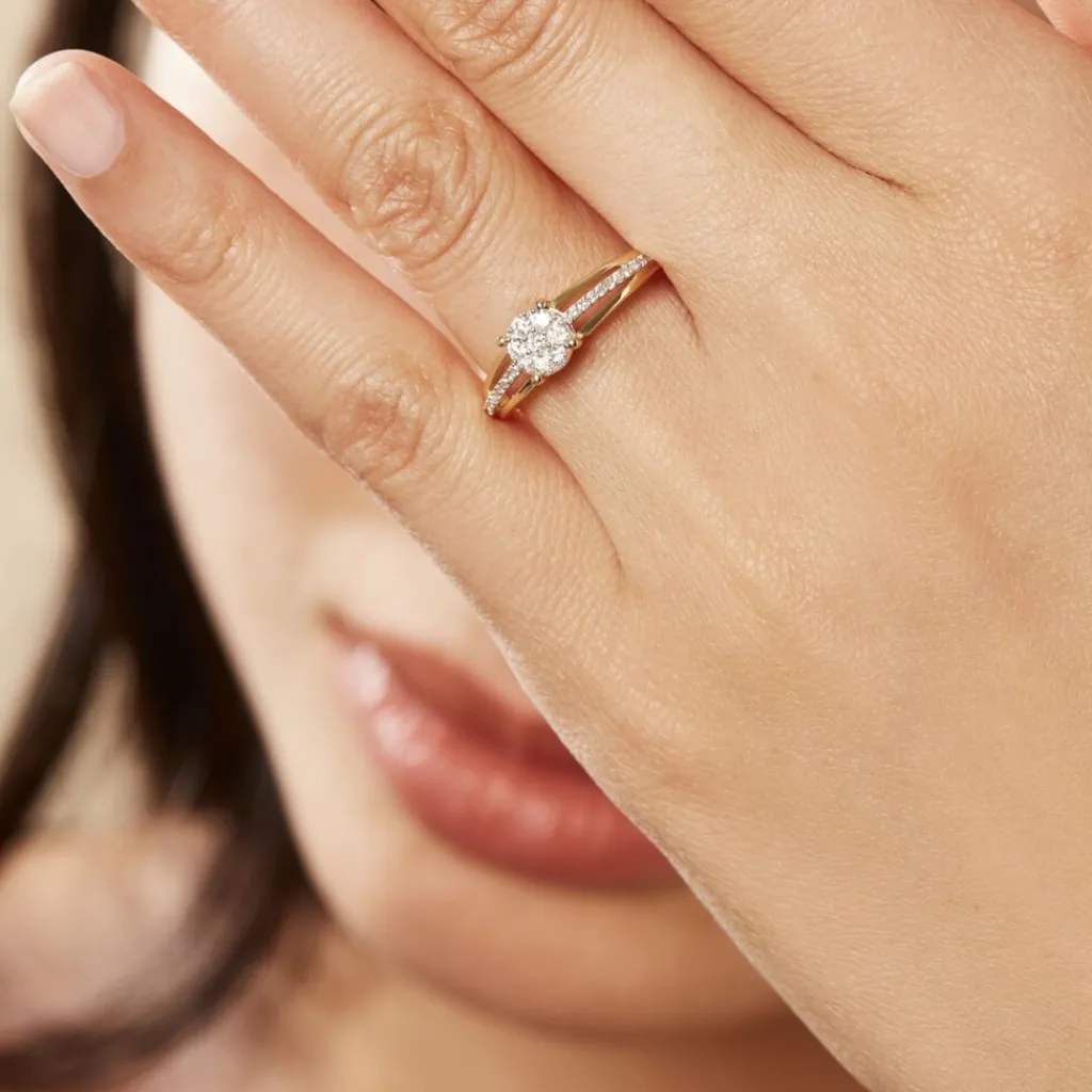 Histoire d'Or Bague Katherina or jaune diamant Hot