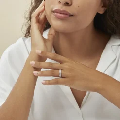 Histoire d'Or Bague Kaycee Argent Blanc Oxyde De Zirconium Hot