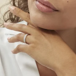 Histoire d'Or Bague Kaycee Argent Blanc Oxyde De Zirconium Hot