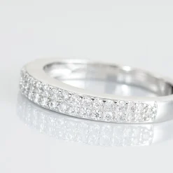 Histoire d'Or Bague Kelsy Argent Blanc Oxyde De Zirconium Best