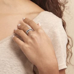 Histoire d'Or Bague Kelyan Argent Blanc Oxyde De Zirconium