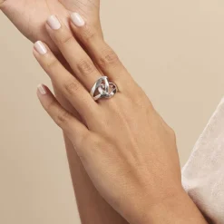 Histoire d'Or Bague Kim-ly Argent Blanc Outlet