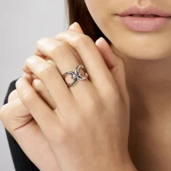 Histoire d'Or Bague Kiwa Argent Blanc Hot