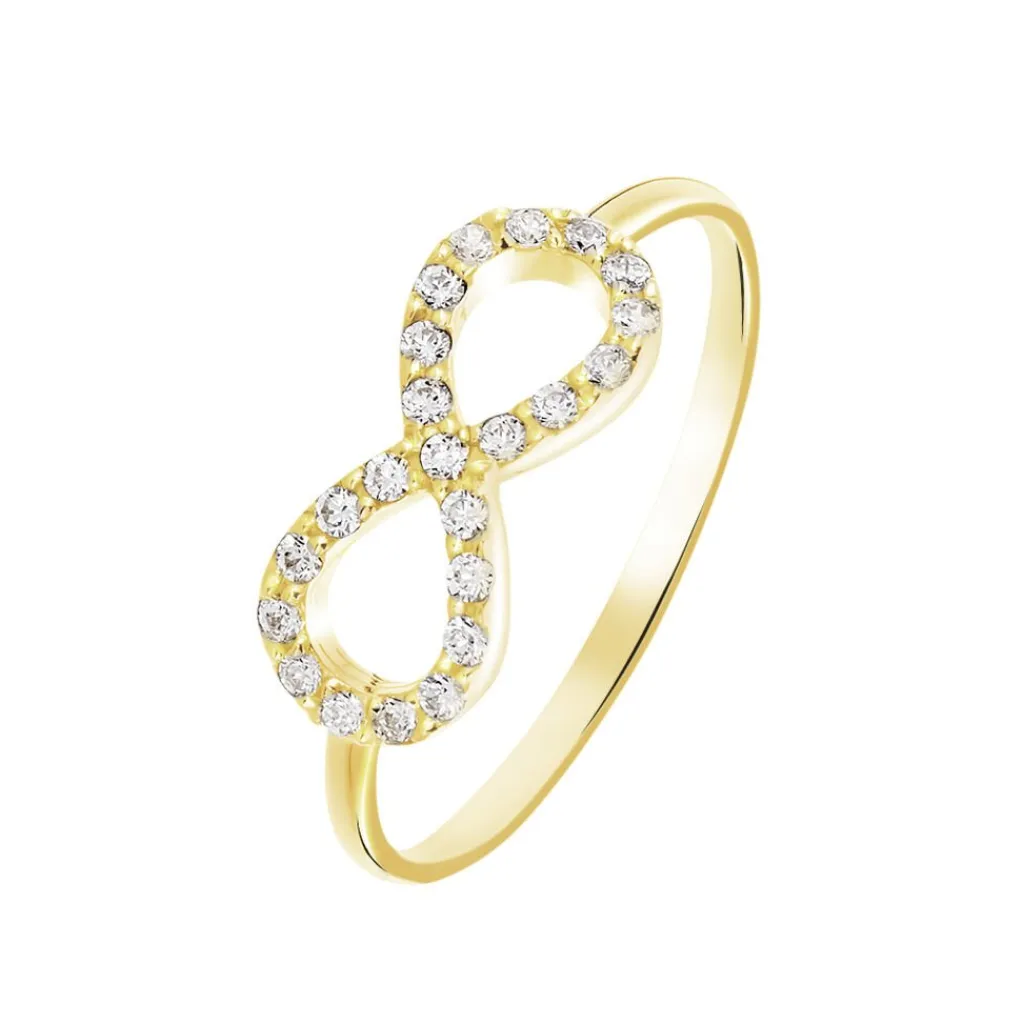 Histoire d'Or Bague Klothilda De Zirconium or jaune oxyde Online