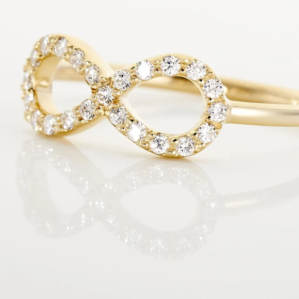 Histoire d'Or Bague Klothilda De Zirconium or jaune oxyde Online