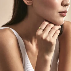 Histoire d'Or Bague Kurt Plaqué Or Jaune Oxyde De Zirconium plaqué or jaune oxyde vert Best