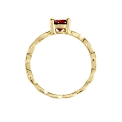 Histoire d'Or Bague Kurt Plaqué Or Jaune Oxyde De Zirconium plaqué or jaune oxyde grenat Hot